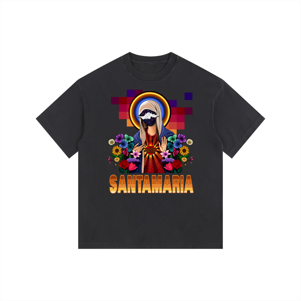 Vidanueva Santa Maria Vintage Washed Oversized Cotton T-Shirt