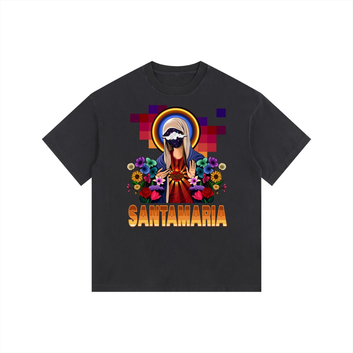 Vidanueva Santa Maria Vintage Washed Oversized Cotton T-Shirt