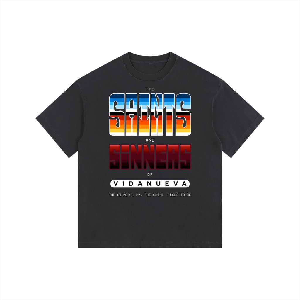Vidanueva Saints & Sinners Vintage Washed Oversized Cotton T-Shirt