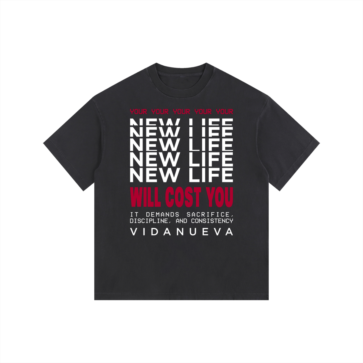 Vidanueva New Life Vintage Washed Oversized Cotton T-Shirt