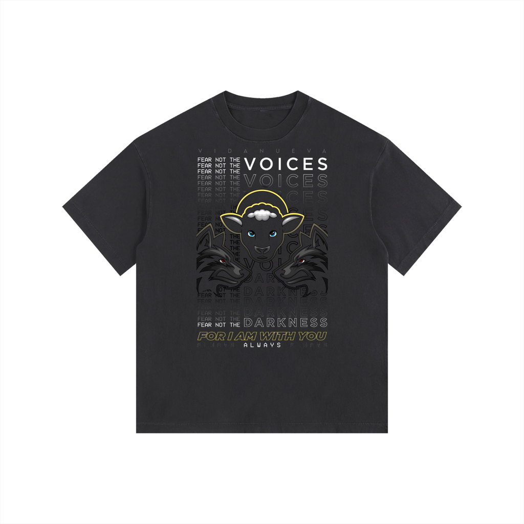 Vidanueva Fear Not Vintage Washed Oversized Cotton T-Shirt